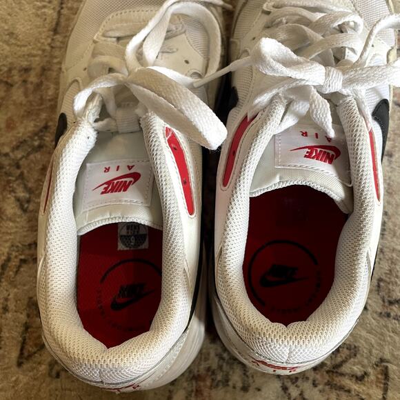 Nike Air Max SC 'White University Red' Suede Leather Sneakers Men's Size 9 GUC - Picture 9 of 11